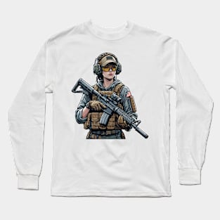 Tactical Girl Long Sleeve T-Shirt